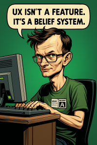 crypto UX 2025 caricature of Vitalik Buterin 