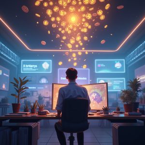 web3 passive income dashboard with NFTs and AI tools