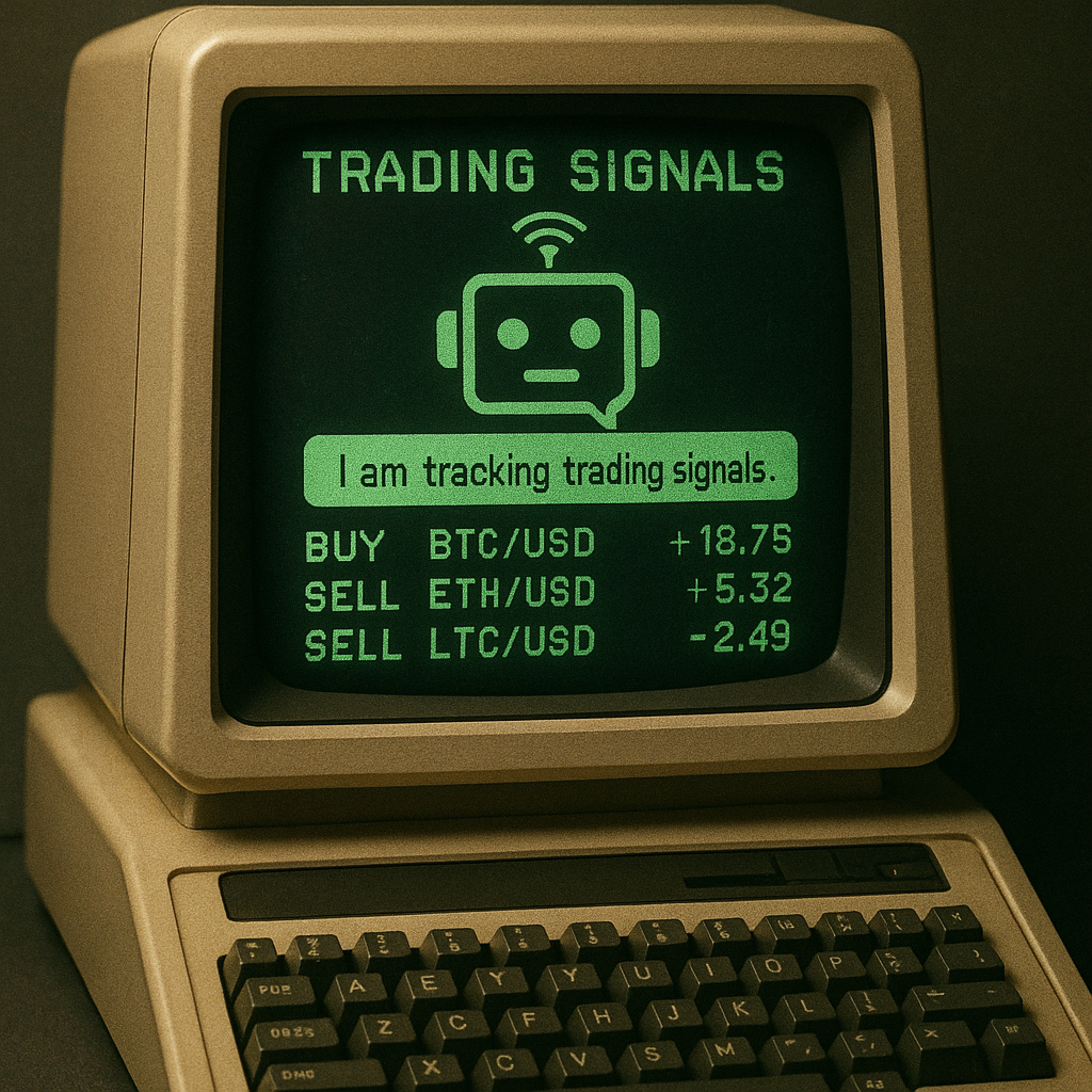 crypto sniper bots 2025 – retro-style trading terminal